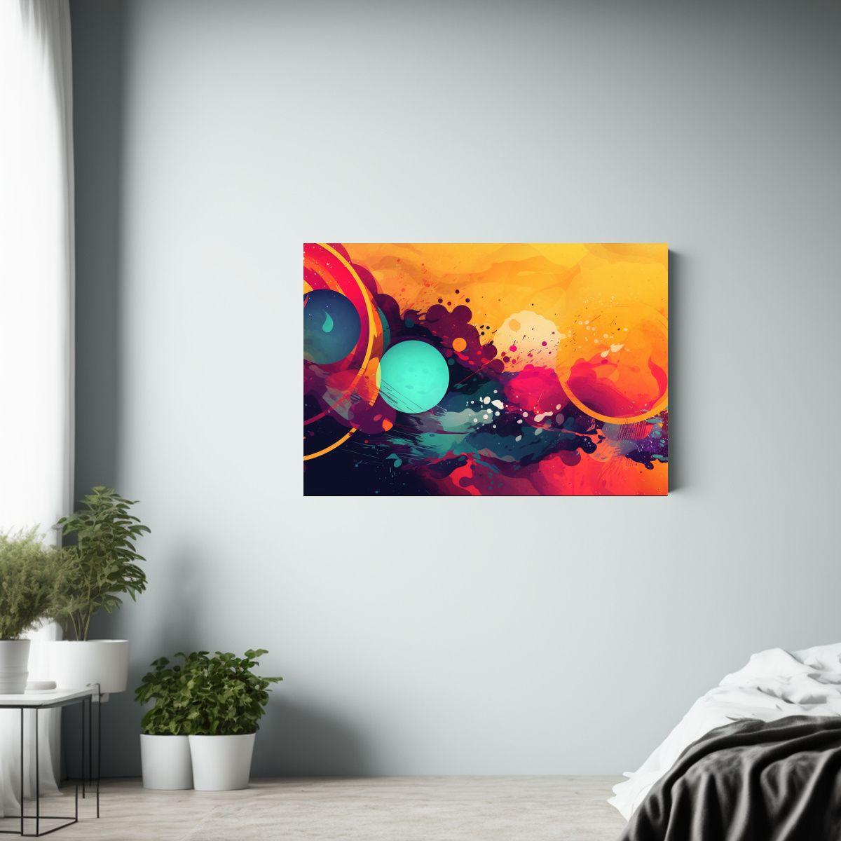 Pinturas Decorativas Con Diseño Gráfico Colorido De Temát 60x40cm-2