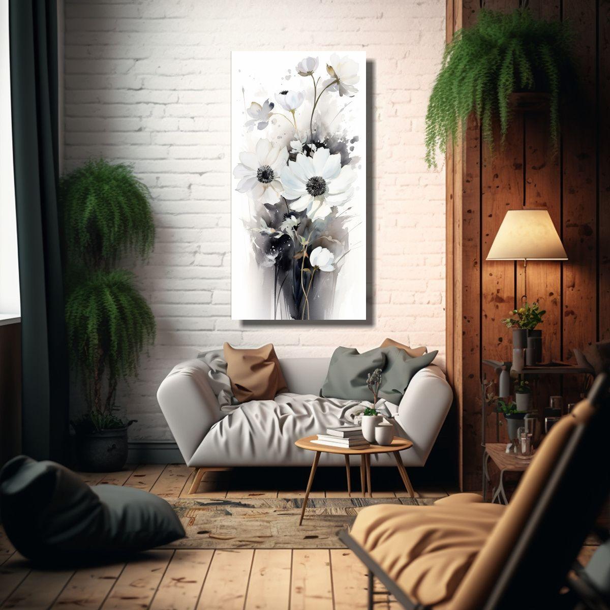 Pinturas Decorativas En Lienzo De Colores 40x80cm-2