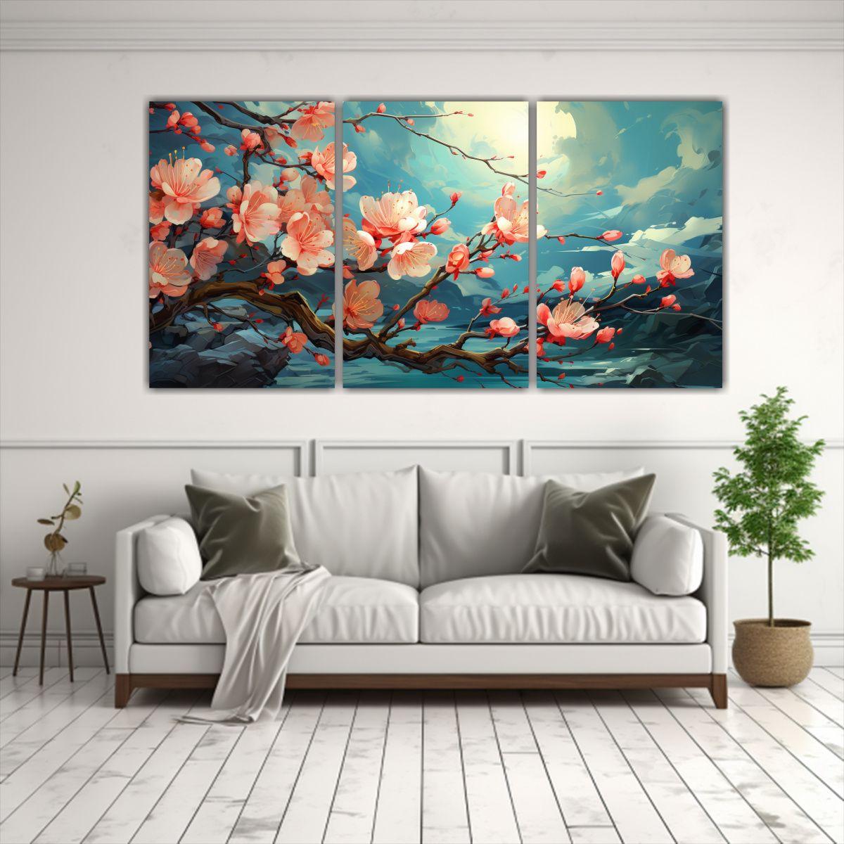 Pinturas De Decoración Tres Artes Equilibrio 150x75 Cm-2
