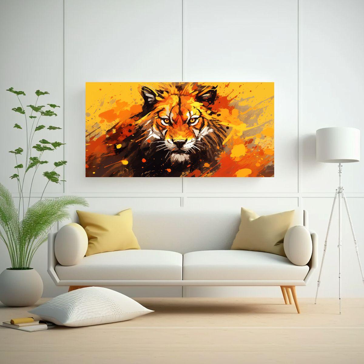 Pinturas De Decoración De Arte Pop Neo De Animale 40x20cm-2