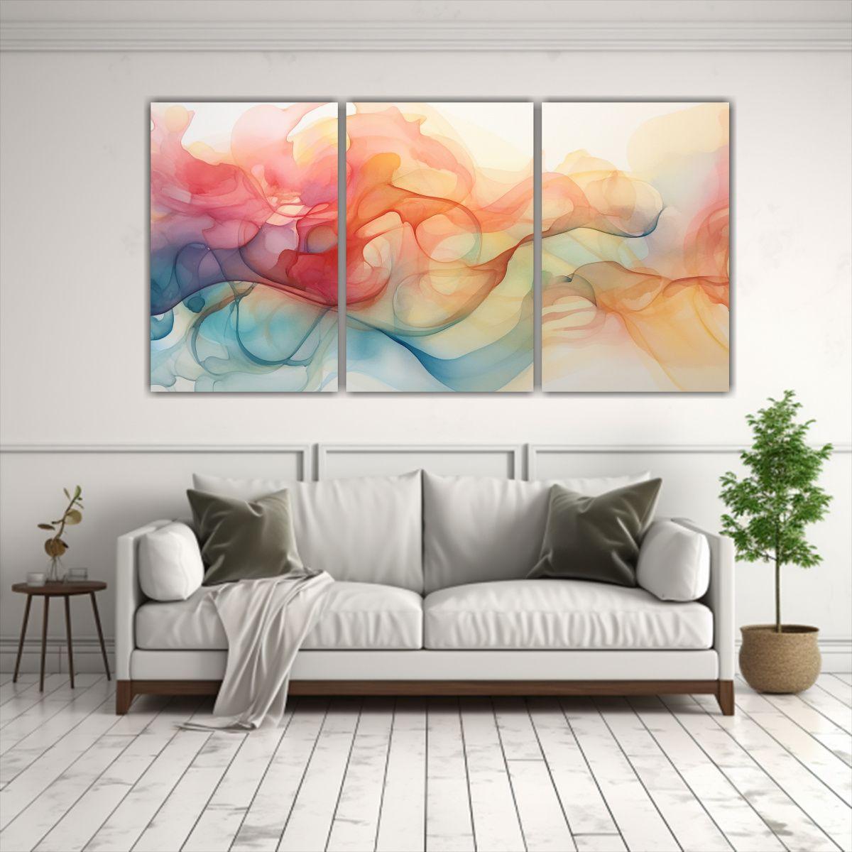 Cuadros Decorativos De Tela Con Patrones 90x45 Cm-2