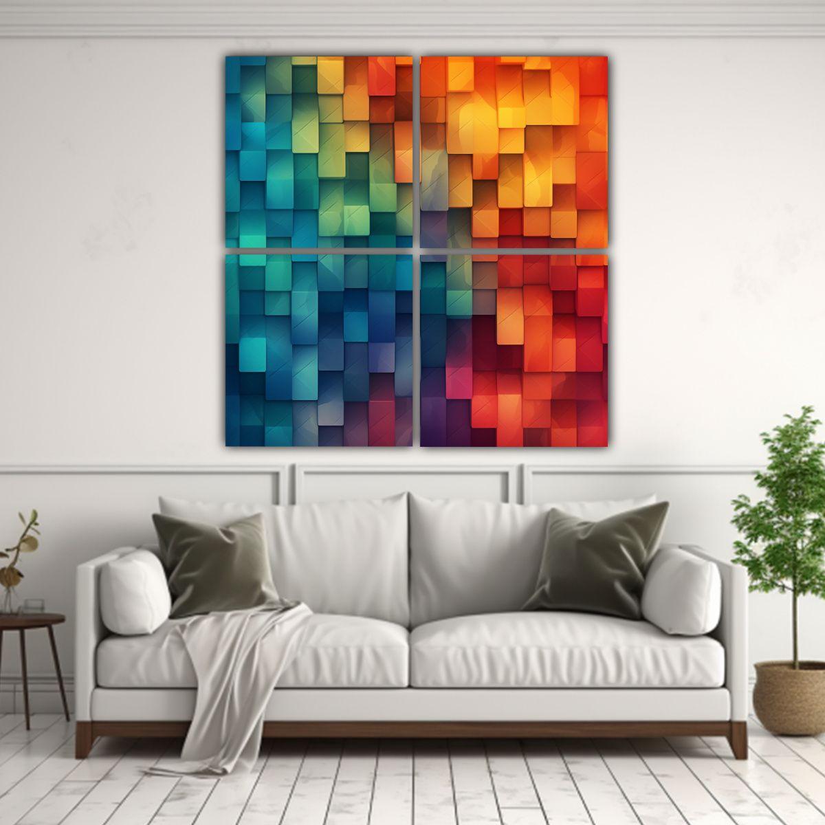 Cuadro De Pared Con Temática De Naturaleza Viva 120x120 Cm-2