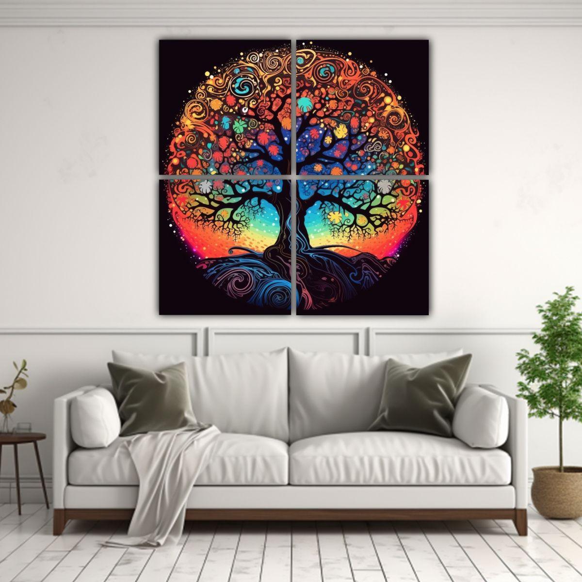 Cuadro Decorativo De Lienzo Para Espacio De 120x120 Cm-2