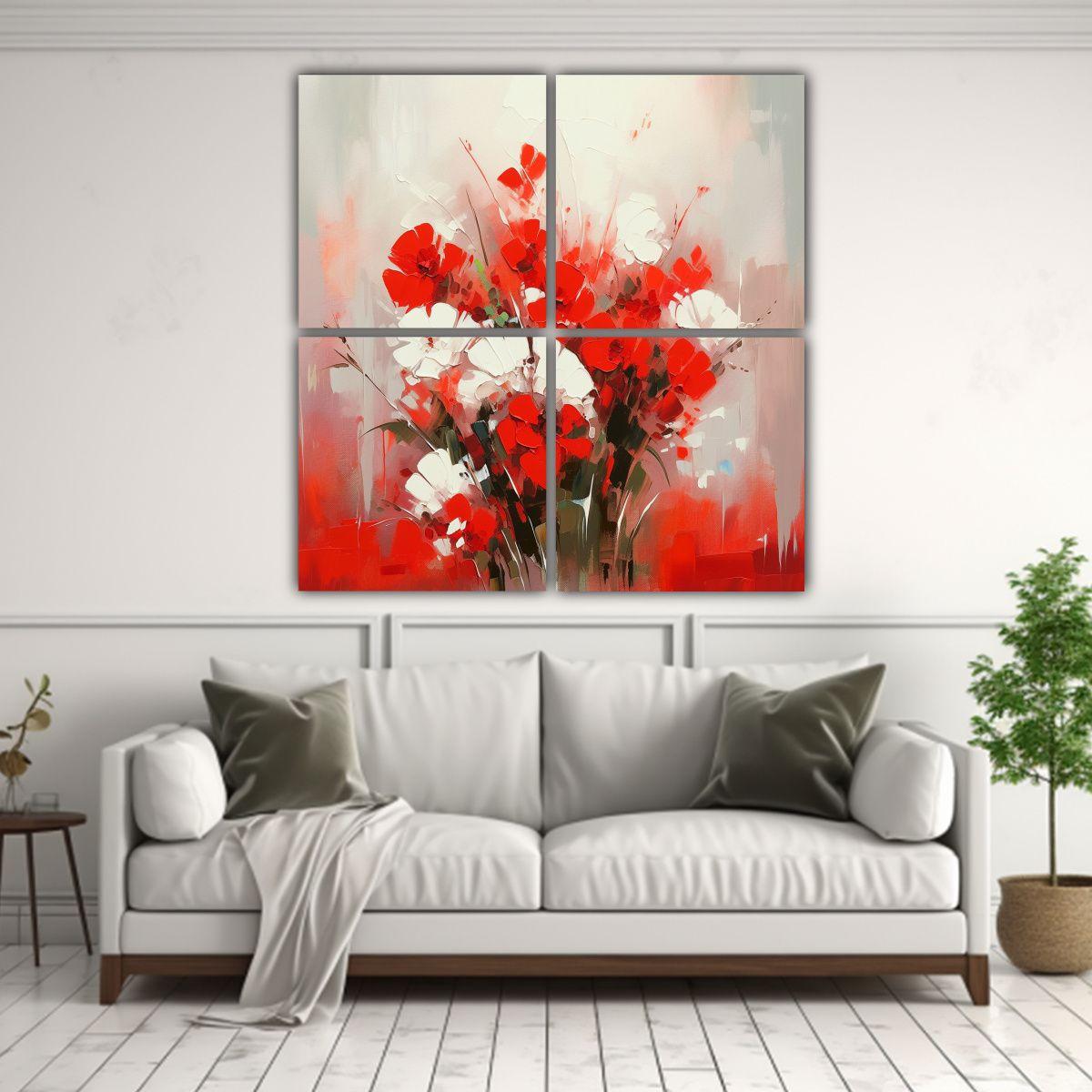 Pintura En Lienzo Estilo Galería: 4 60x60 Cm-2