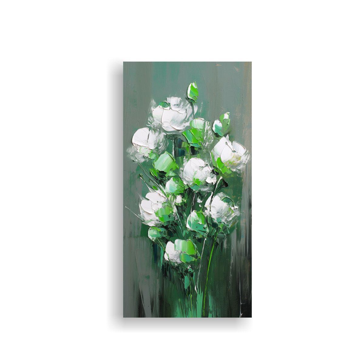 Cuadro Fotografía Luminosidad En Verdes Y 80x160 Cm-0