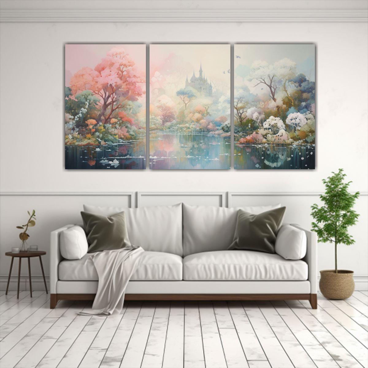 Pinturas Decorativas En Bastidor Con Movimiento 240x120 Cm-2