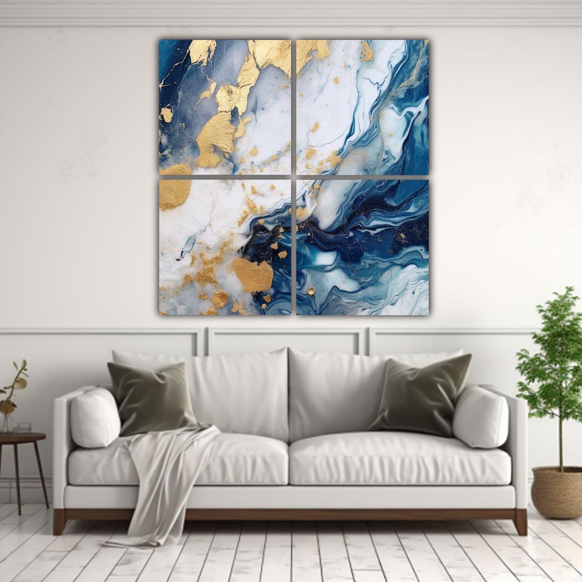 Lienzos Decorativos Abstractos Combinación 200x200 Cm-2