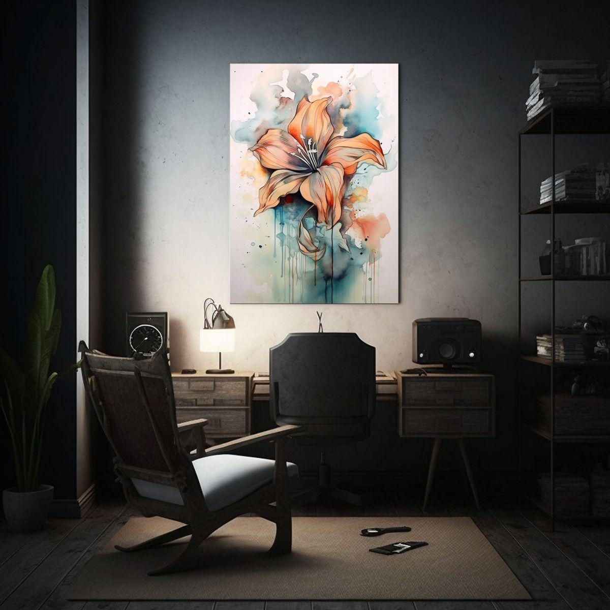 Pinturas Decorativas De Flores Inspiradoras 40x50cm-2