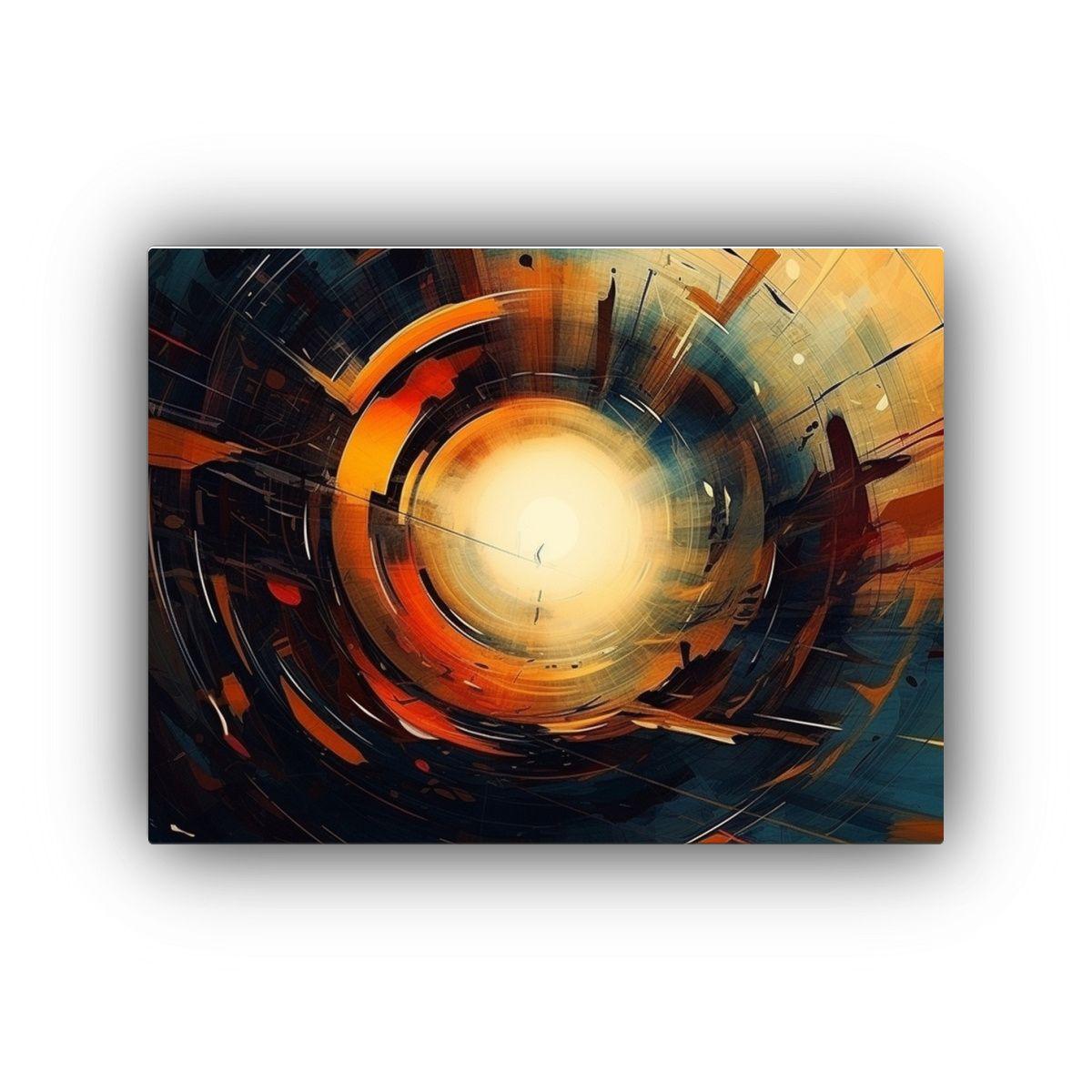 Cuadro Abstracto Profundo Para Decoración De Dormitorio 50x40cm-0