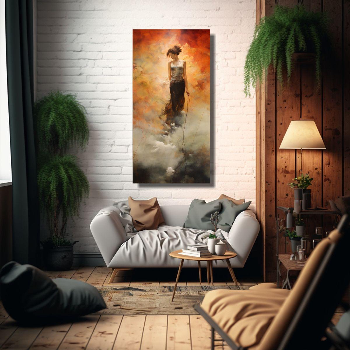 Cuadros De Pintura Encaústica Con Composición 40x80cm-2