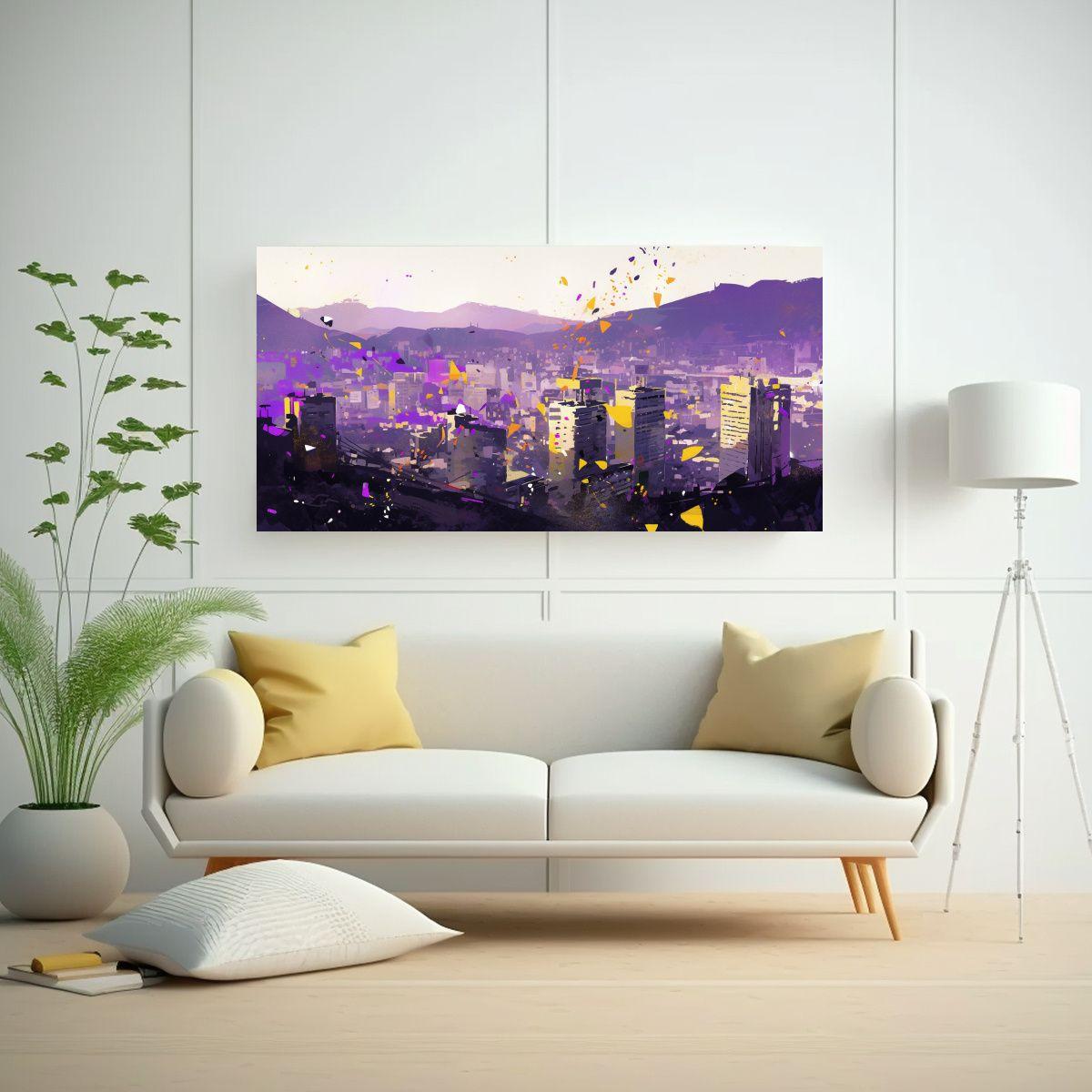 Pinturas Decorativas En Acuarela Artesanal En Sant 80x40cm-2