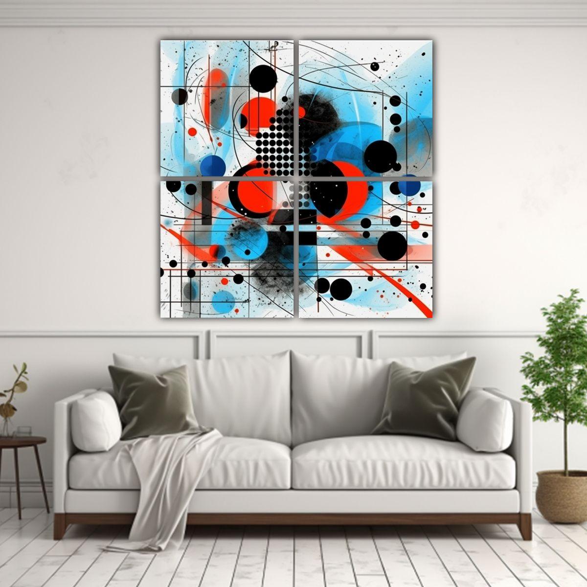 Pintura Decorativa De Pared Abstracta De Ciencia 180x180 Cm-2