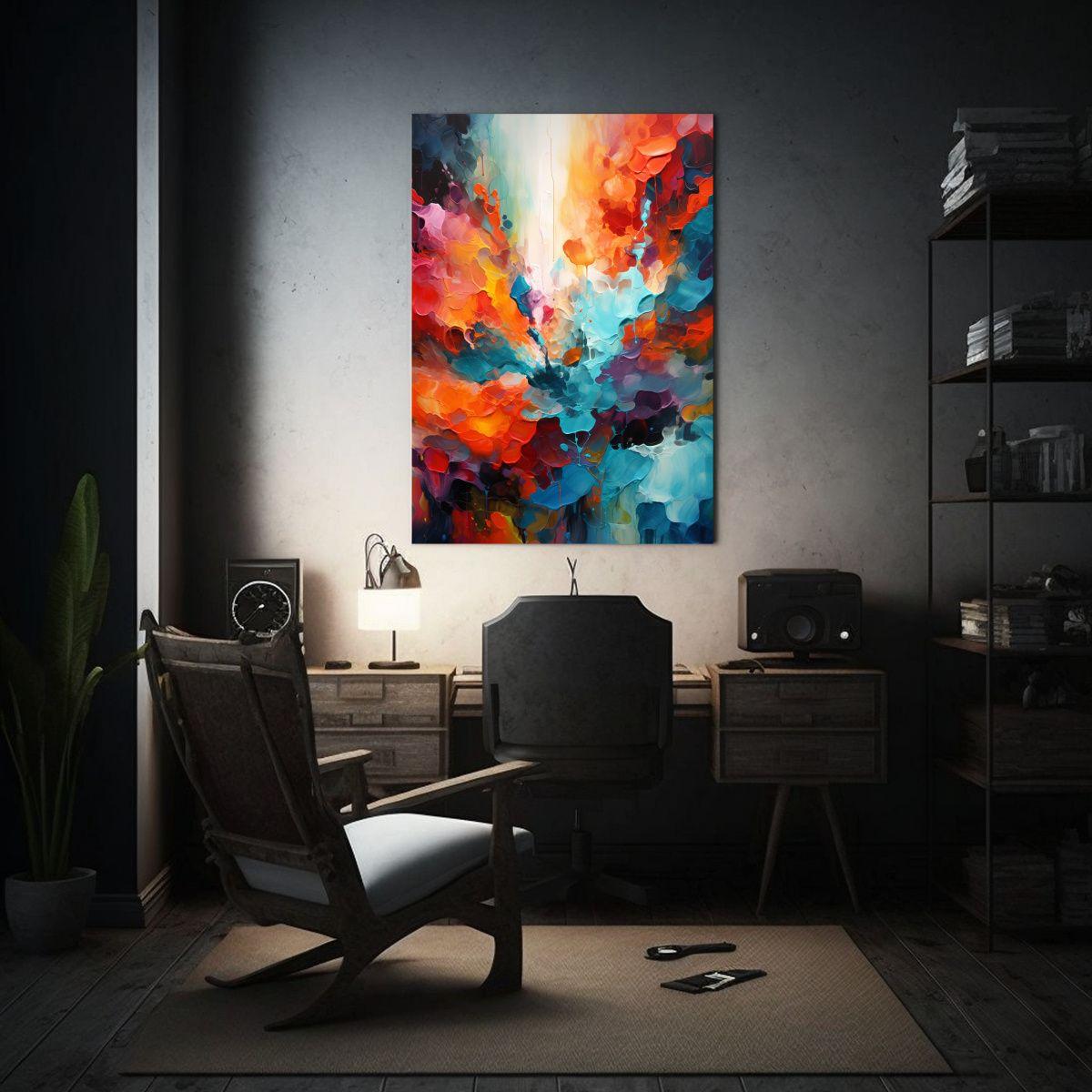Pinturas Abstractas Minimalistas Arte Calidos 50x65cm-2