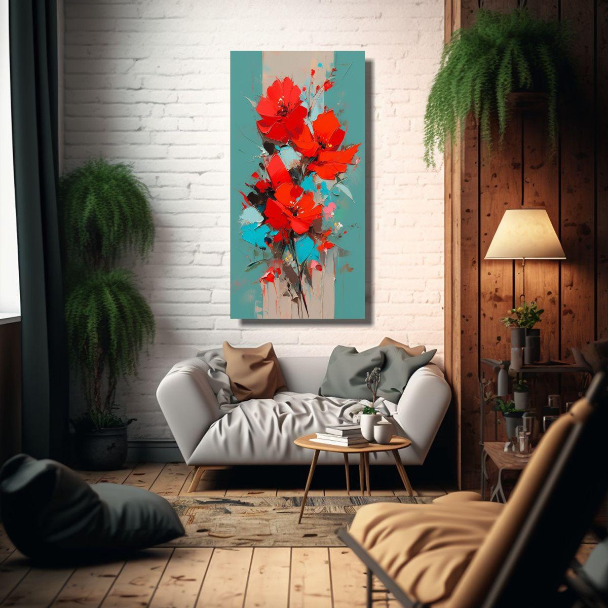 Pintura En Lienzo Espectacular Visual En Colores R 30x60cm-2