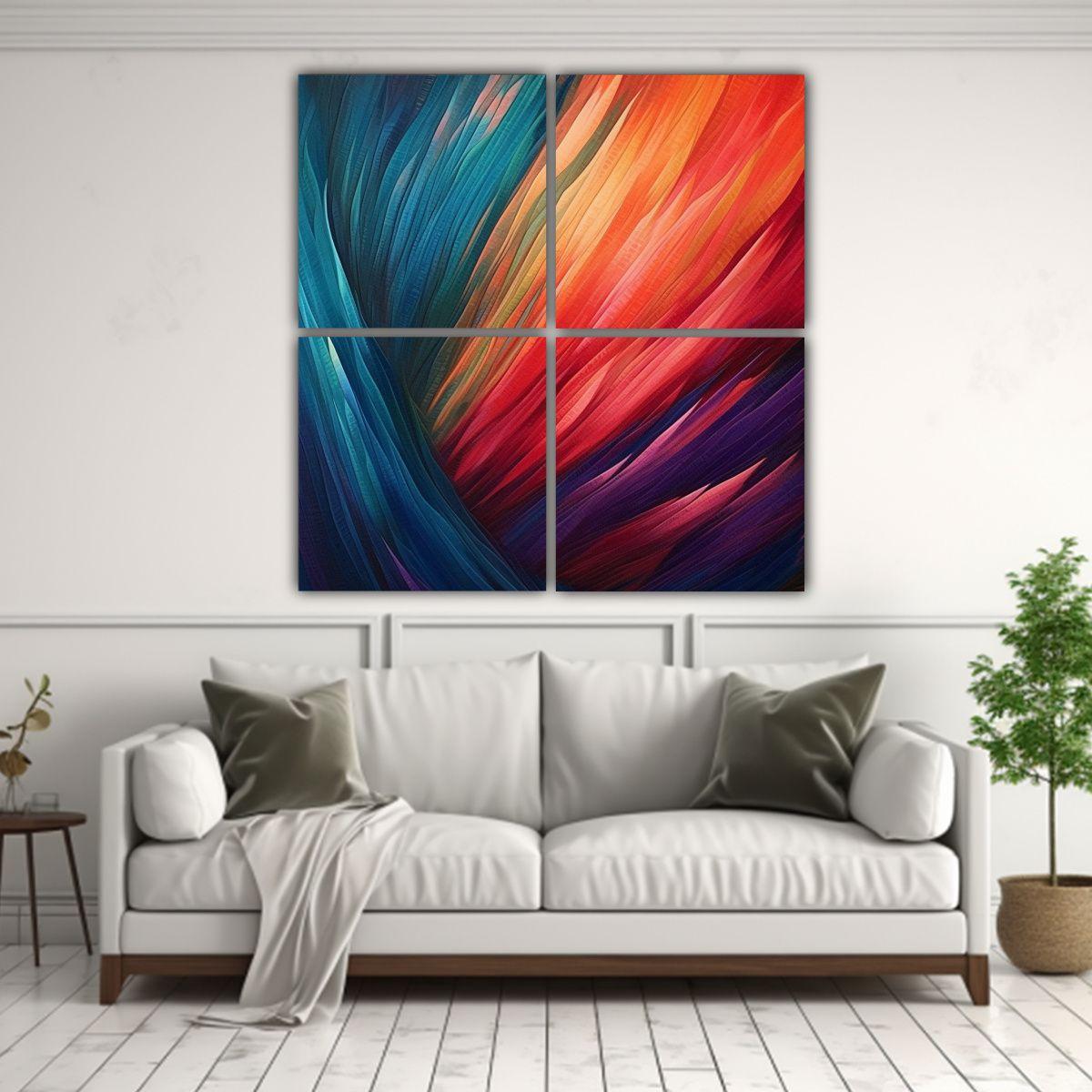 Cuatro Artes Abstracción Innovador: Las Mejores 200x200 Cm-2