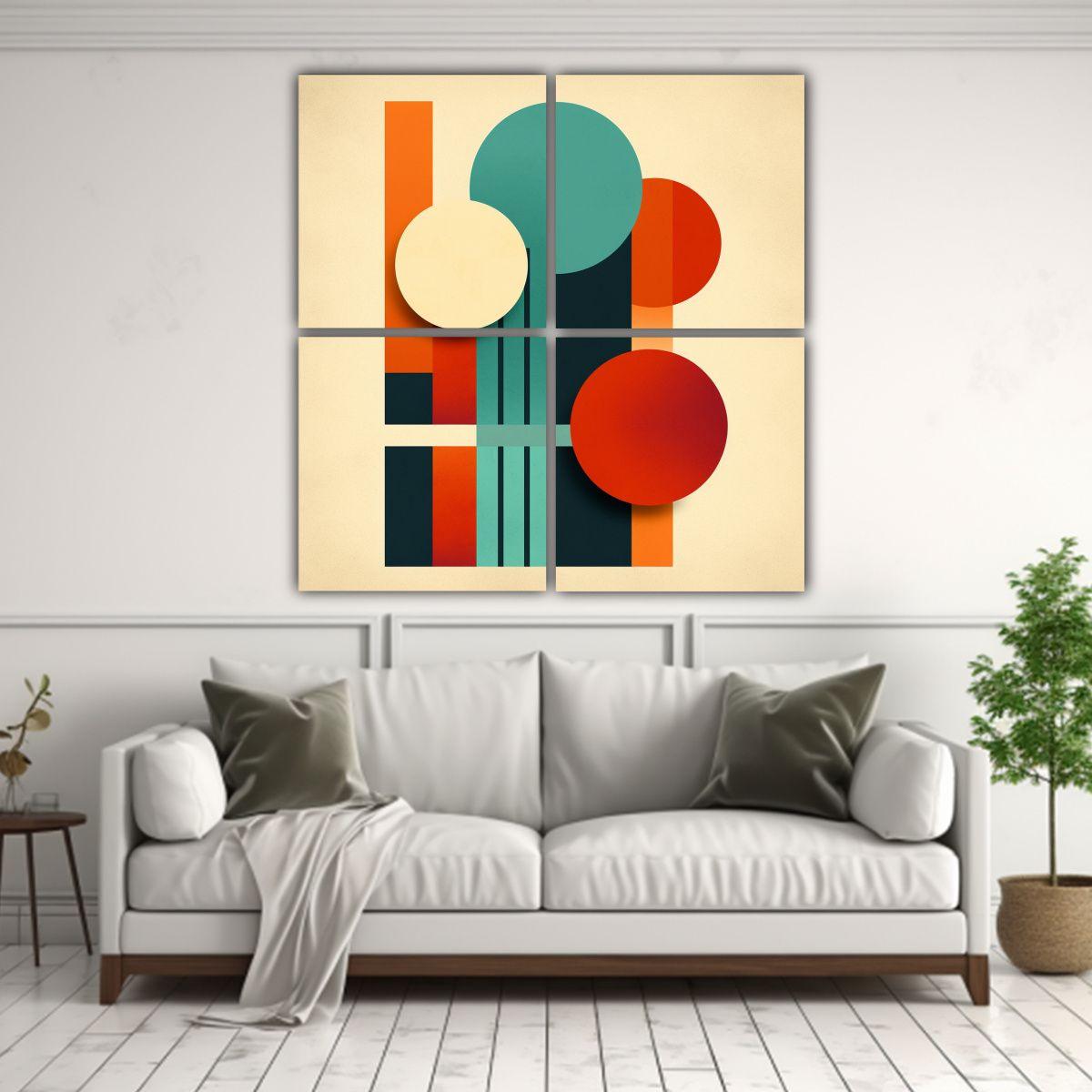 Cuadro De Fotografía Minimalista Con Degradado 140x140 Cm-2