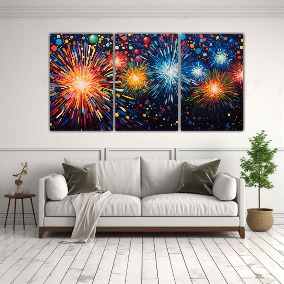 Pinturas Decorativas Inspiradas En Patrones 60x30 Cm-2