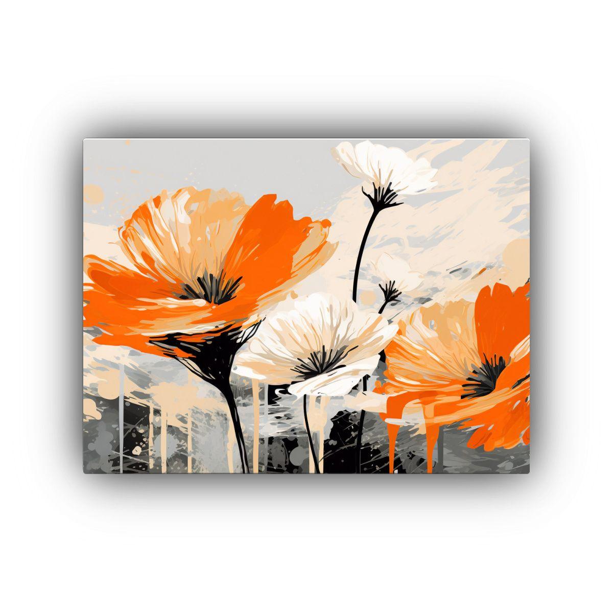 Pinturas Decorativas En Estilo Neonoir Con Tonos Blancos Y N 40x30cm-0