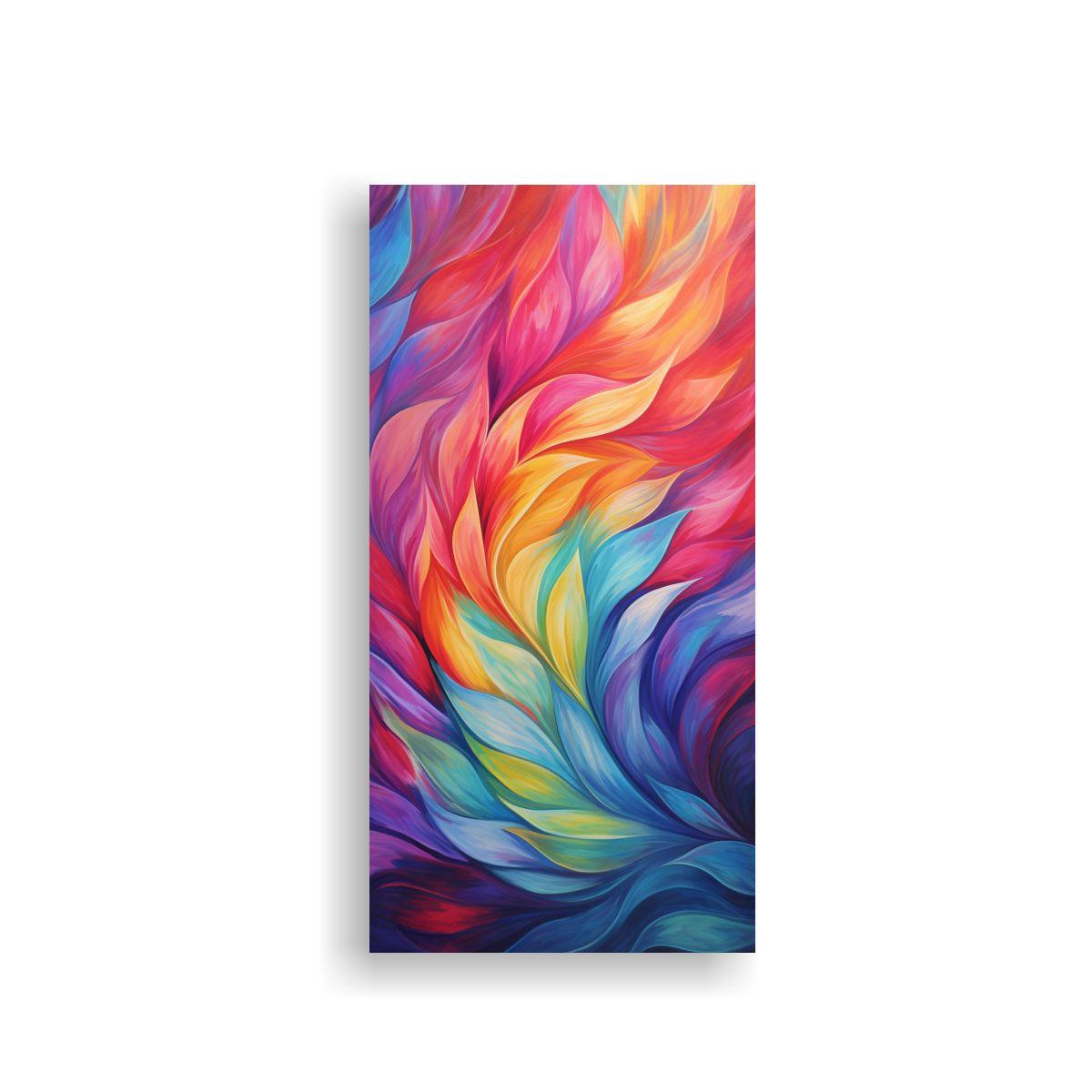 Lienzo De Tela Composición Luminosa Patrones 60x120cm-0