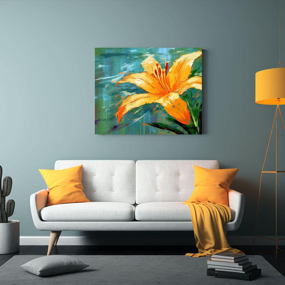Pintura En Lienzo De Movimiento Elegante De Una Representaci 90x60cm-2