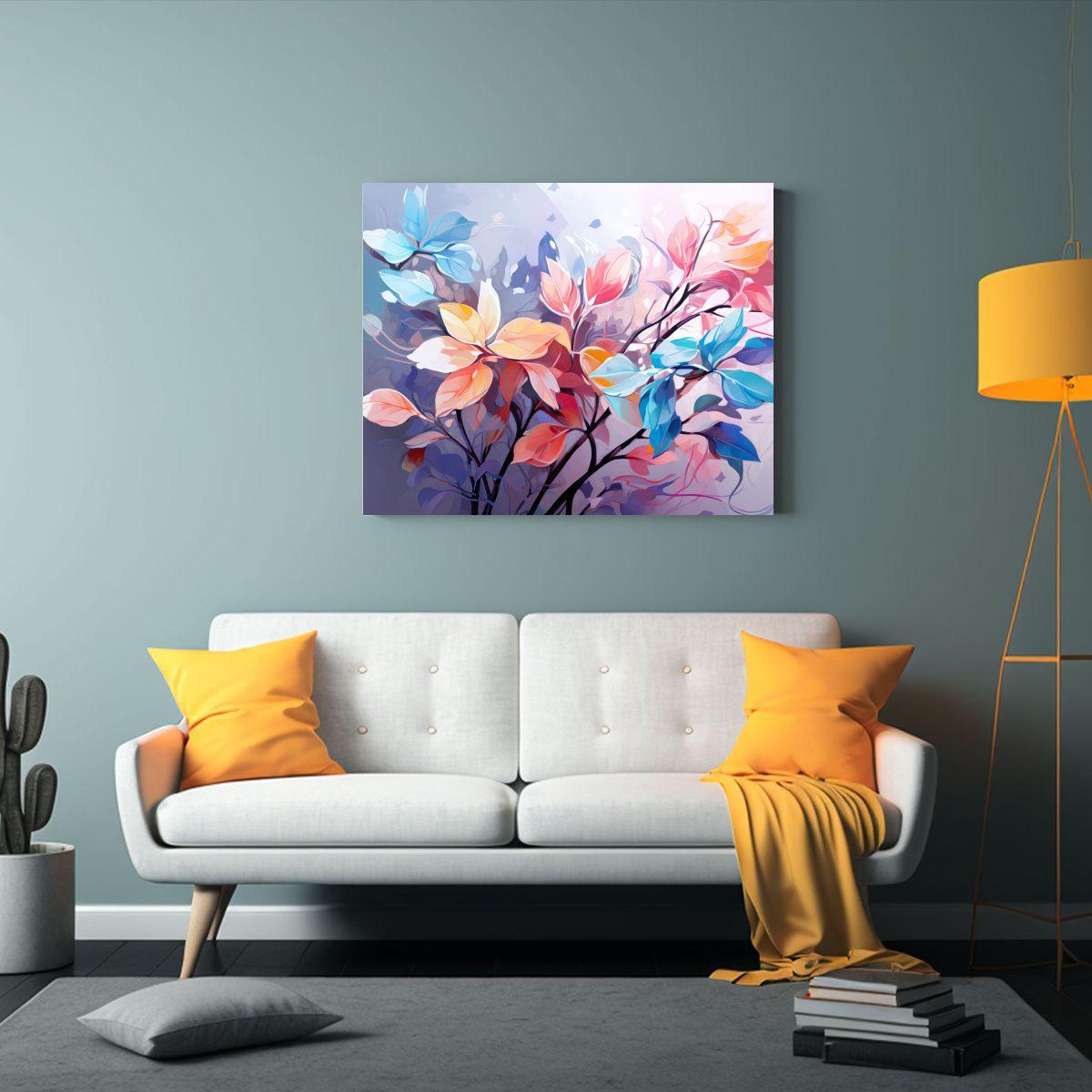 Pinturas Decorativas Estilo Galería: Árbol De Holly En Col 90x60cm-2