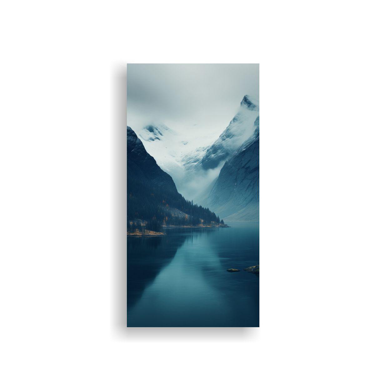 Cuadro De Imagen Simetría De Escena Noruega De 50x100cm-0