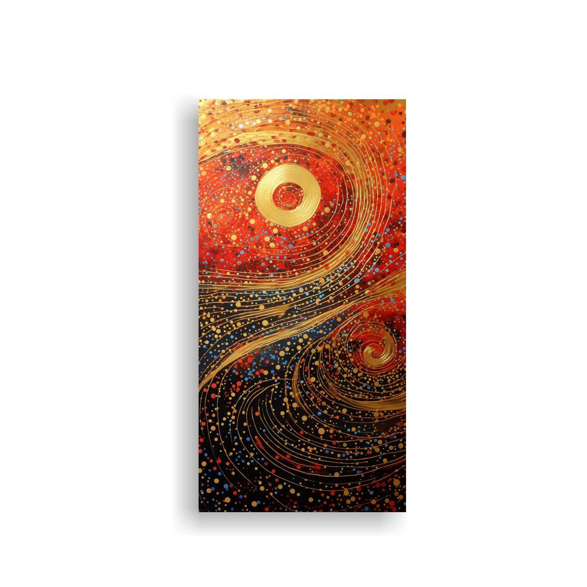 Lienzo Estilo Galería Duradero En Puntoilismo 70x140cm-0