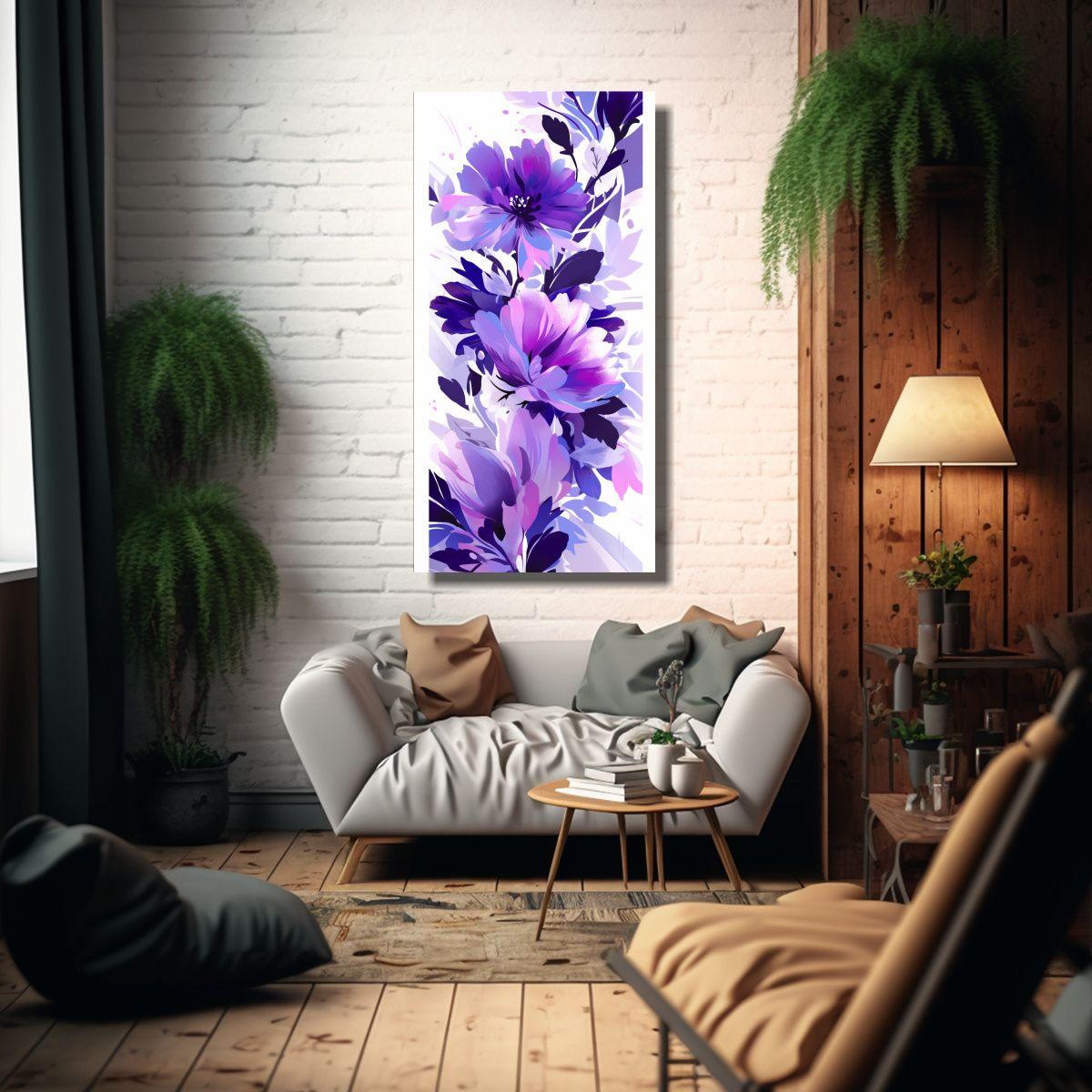 Tela En Bastidor Decorativa Clásica En Colores 50x100cm-2