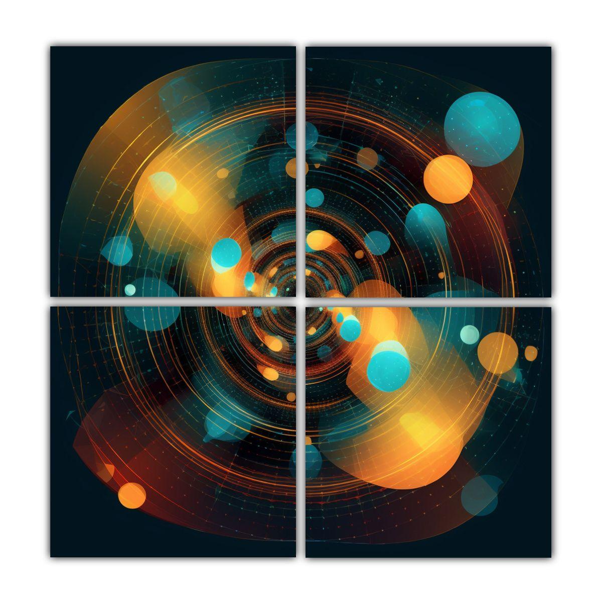 Cuadro Decorativo Circular HERO Nuevo Universo 40x40 Cm-0
