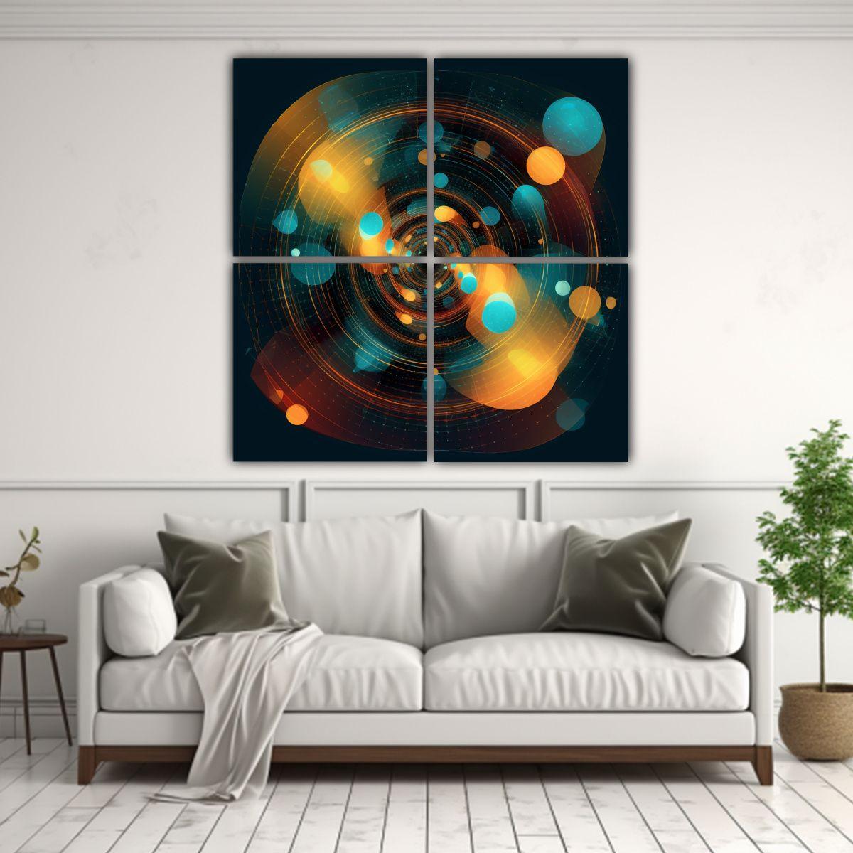 Cuadro Decorativo Circular HERO Nuevo Universo 40x40 Cm-2