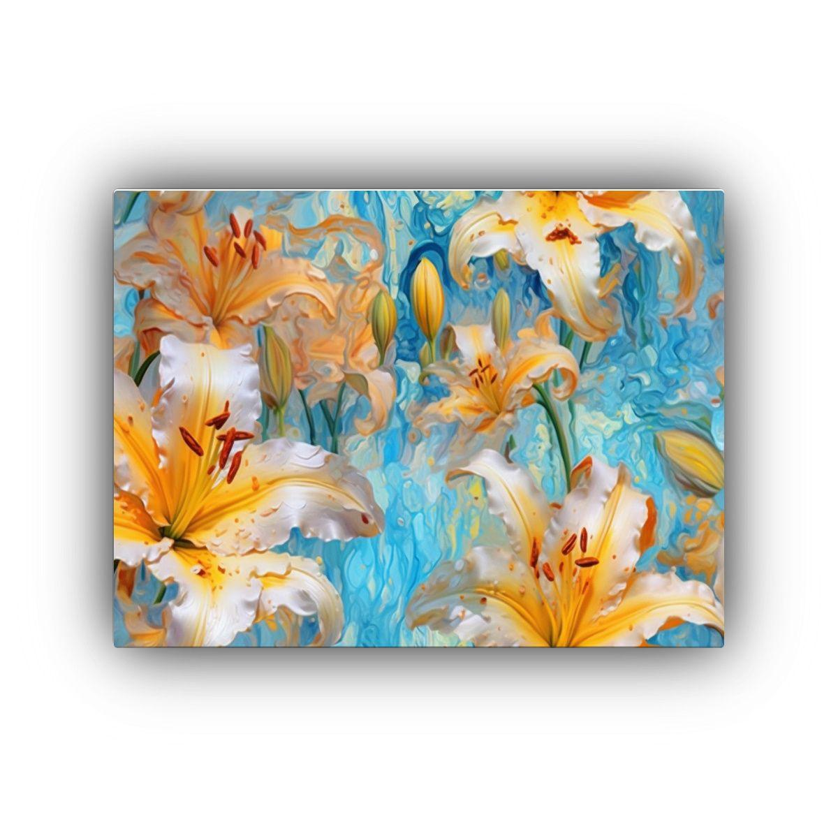 Pintura Decorativa Arte Tema Modernidad: Lirio 65x50cm-0