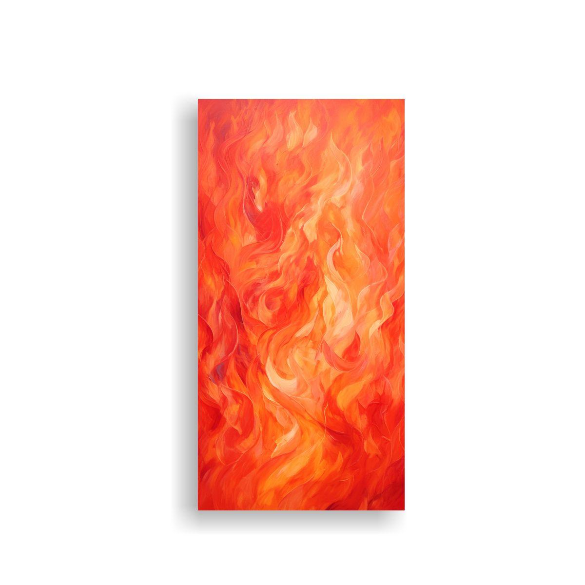 Arte Creativa Adorno Abstracto En Rojos Intensos, 60x120cm-0