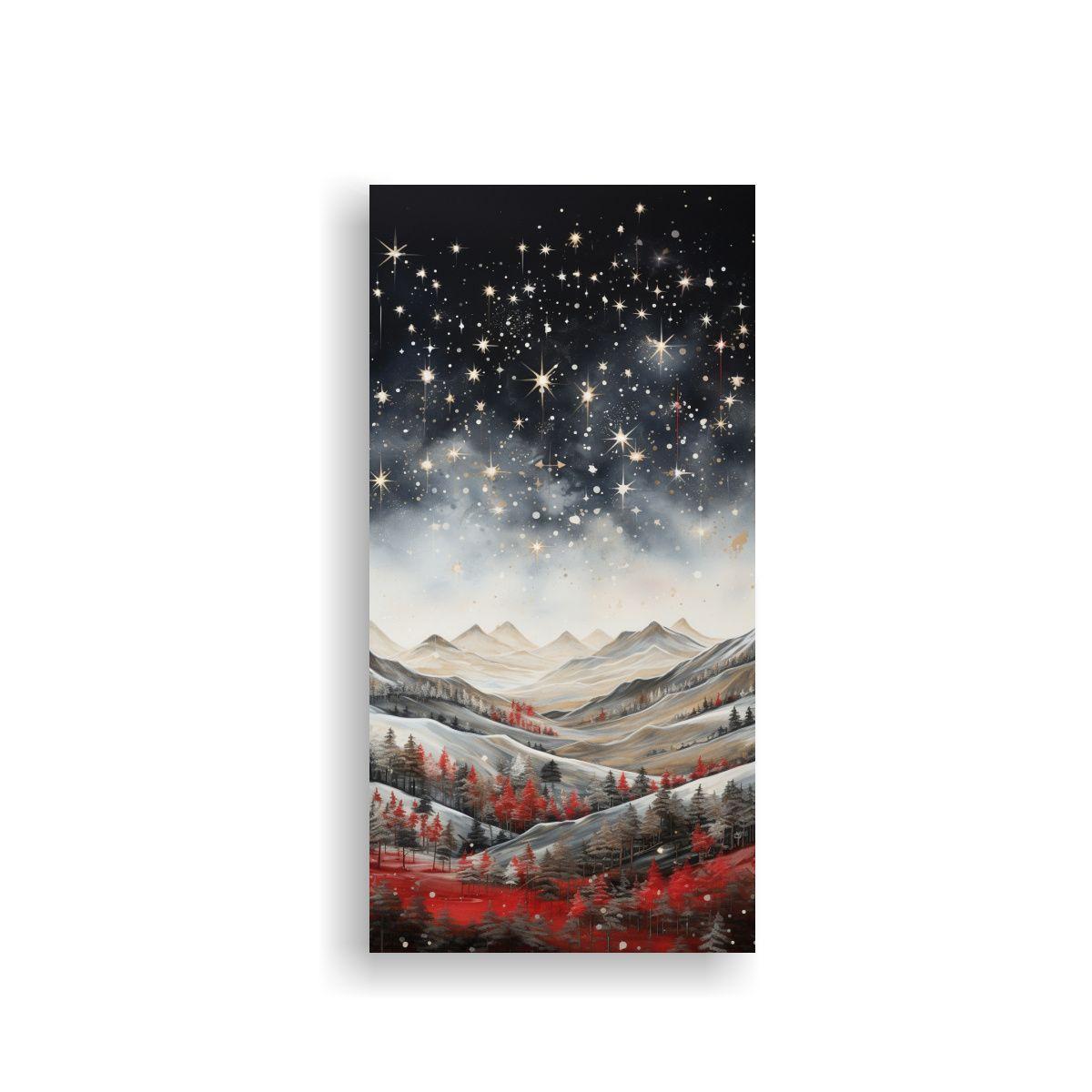 Lienzo De Montaña Con Estilo Elegante Y Líneas 60x120cm-0