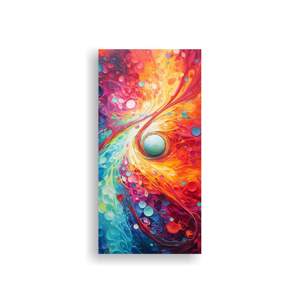 Pintura Abstracta De Videojuego Hermoso 50x100cm-0