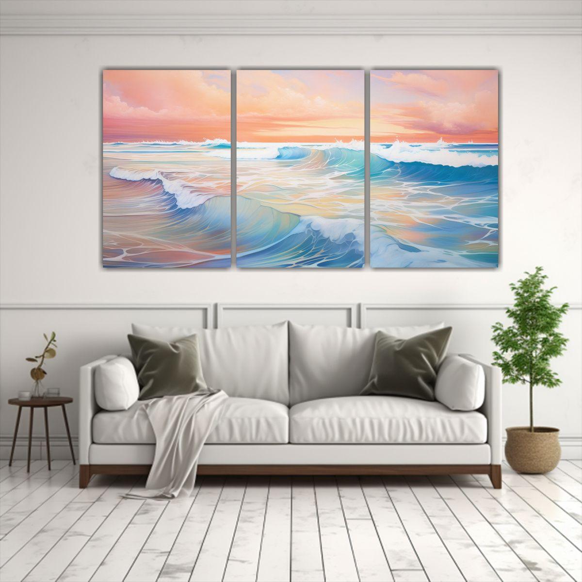 Cuadros Dreamlike Abstractos Efecto Profundidad 240x120 Cm-2