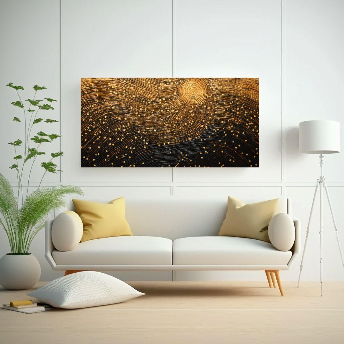 Cuadro Movimiento Vitalidad Estilo Puntillismo 120x60cm-2