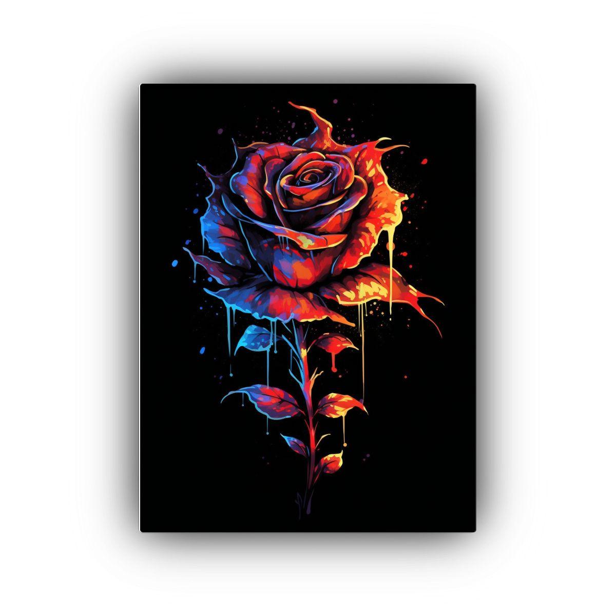 Arte De Pared Punk Infernal Imagen Vibrante 60x90cm-0