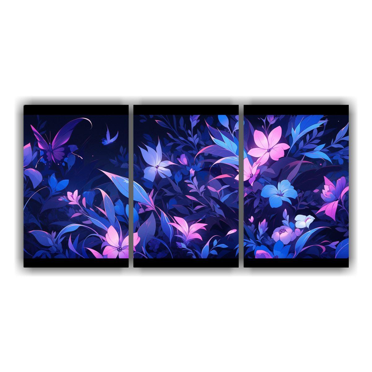 Conjunto De 3 Telas En Bastidor, Hermoso Visual 60x30 Cm-0