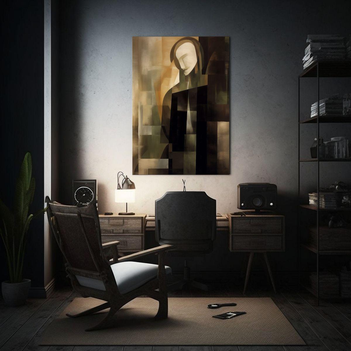 Pintura Decorativa De Concepto Pop Art: Un Lienzo 40x60cm-2