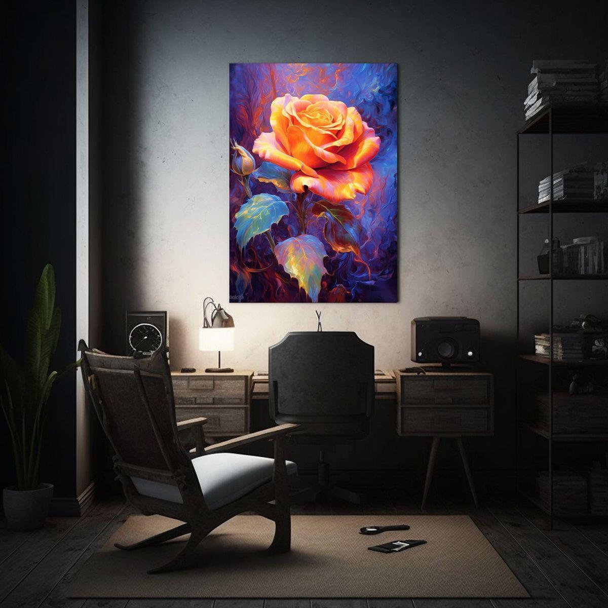 Cuadro De Decoración Arte Vanguardia Simétrico 20x30cm-2
