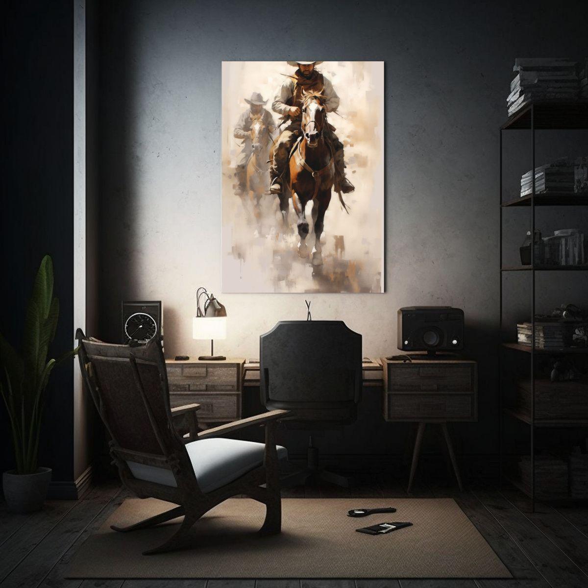 Arte Poderoso Tonos Vintage Para Decoración 80x120cm-2
