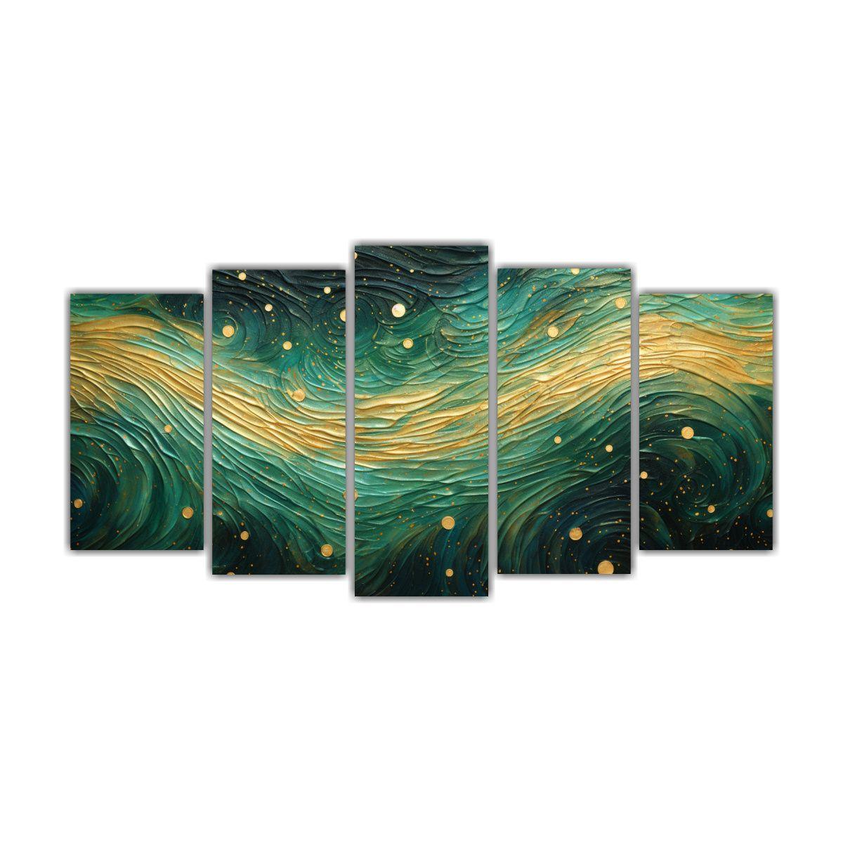 Pintura Decorativa Estilo Puntillismo Luminoso De 150x75 Cm-0