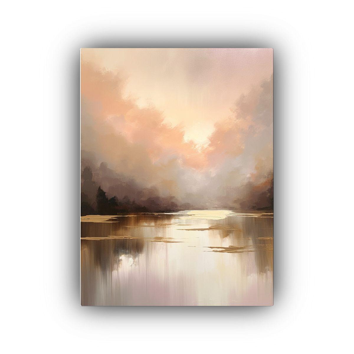 Lienzo Abstracto Horizontal Estilo Sereno, 60x90cm-0