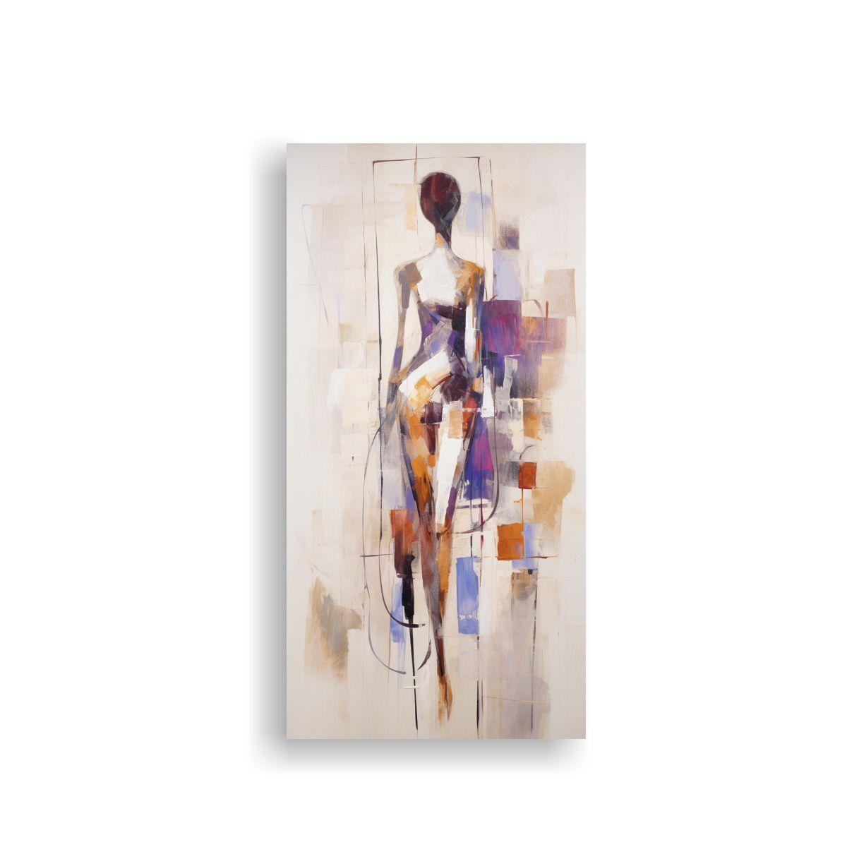 Cuadro Abstracto Para Cuarto: Imagina Una 30x60cm-0
