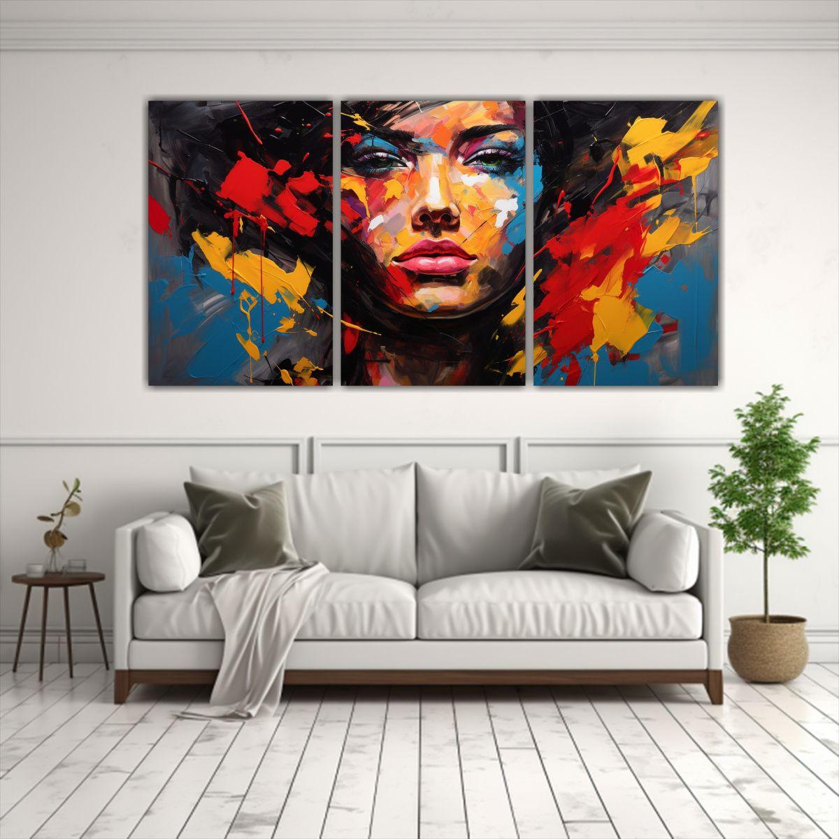 Pintura Decorativa Moderna Con Inspiración 120x60 Cm-2
