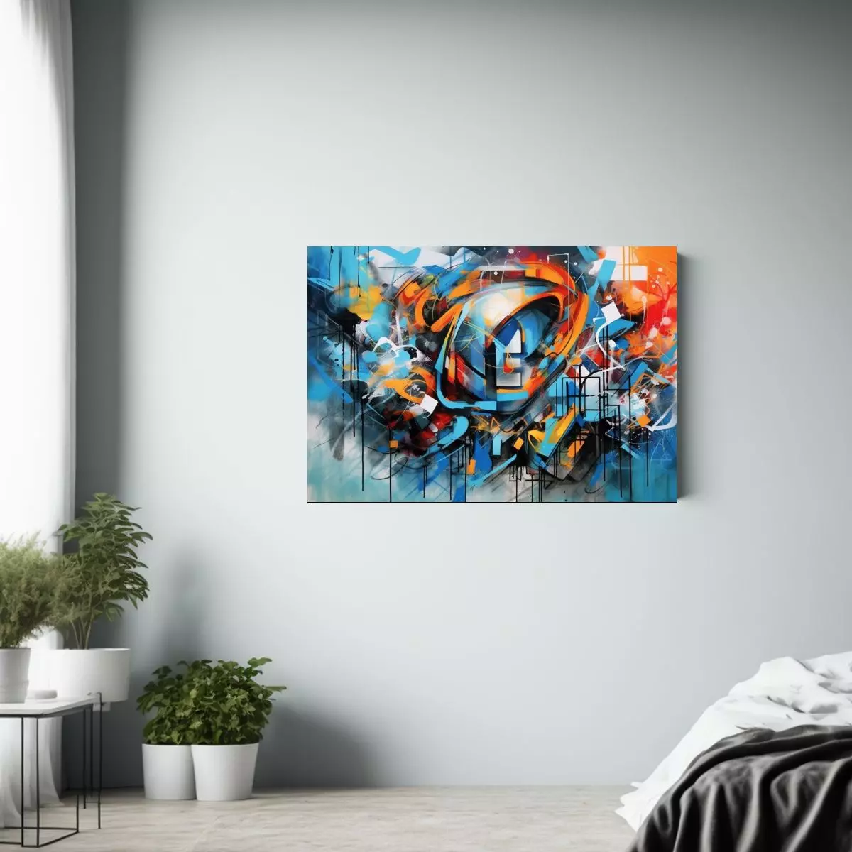 Estilo único De Artista Urbano En Pinturas Decorativas 60x40cm-2