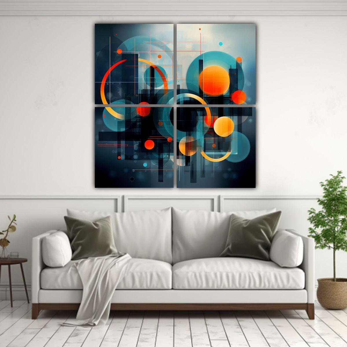 Pinturas De Decoración Abstractas Transparentes 40x40 Cm-2