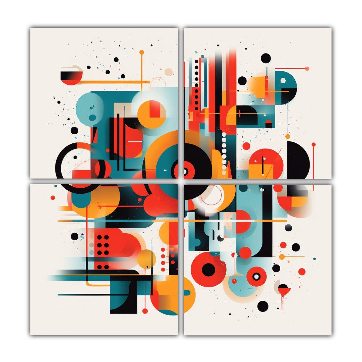 Cuadros De Lienzo Estrellados Deconstructed De 80x80 Cm-0