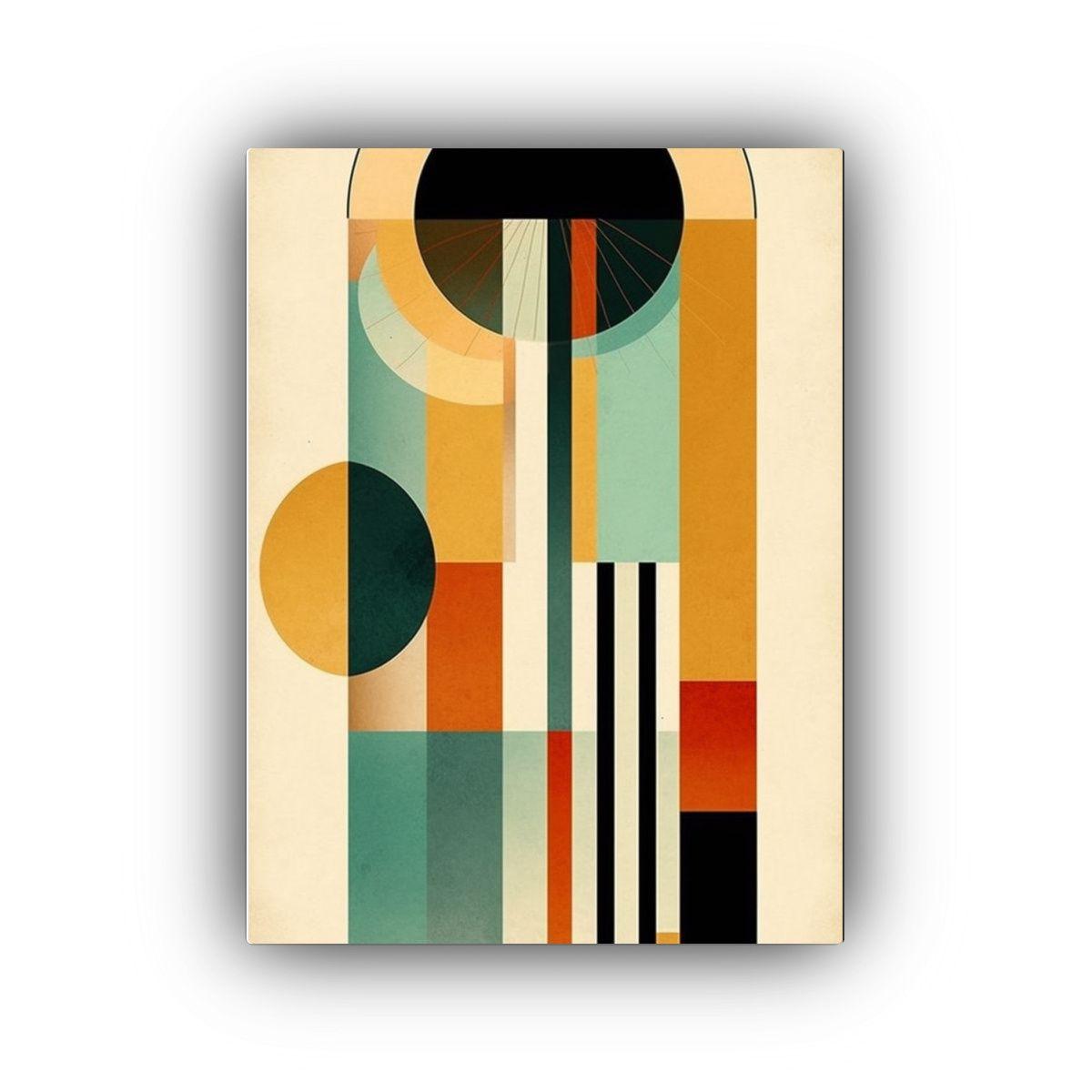 Arte De Pared Geométrico Intenso Diseño 30x45cm-0