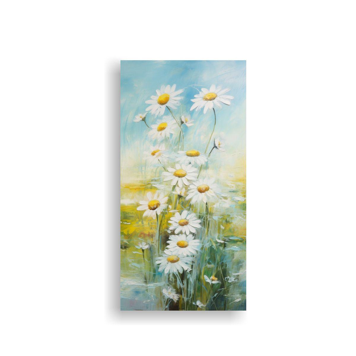 Arte Inspirador De Manzanilla En Hierbas 20x40cm-0